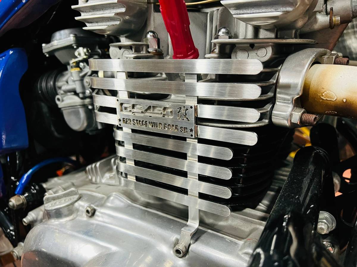 GS400 オリジナル エンジン フィンカバー 鏡面ステンレス アクセサリー