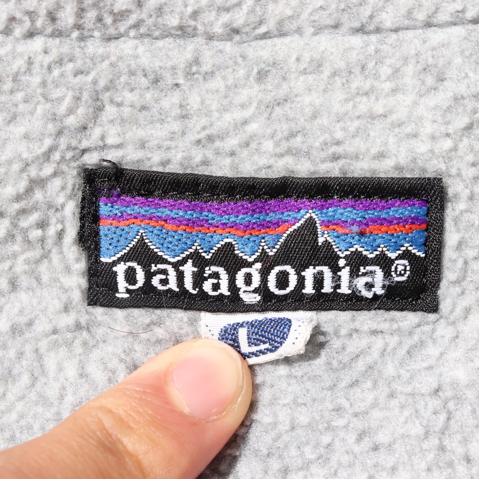 美品 L 90s USA 紫 Patagonia Synchilla シェルドシンチラ パタゴニア