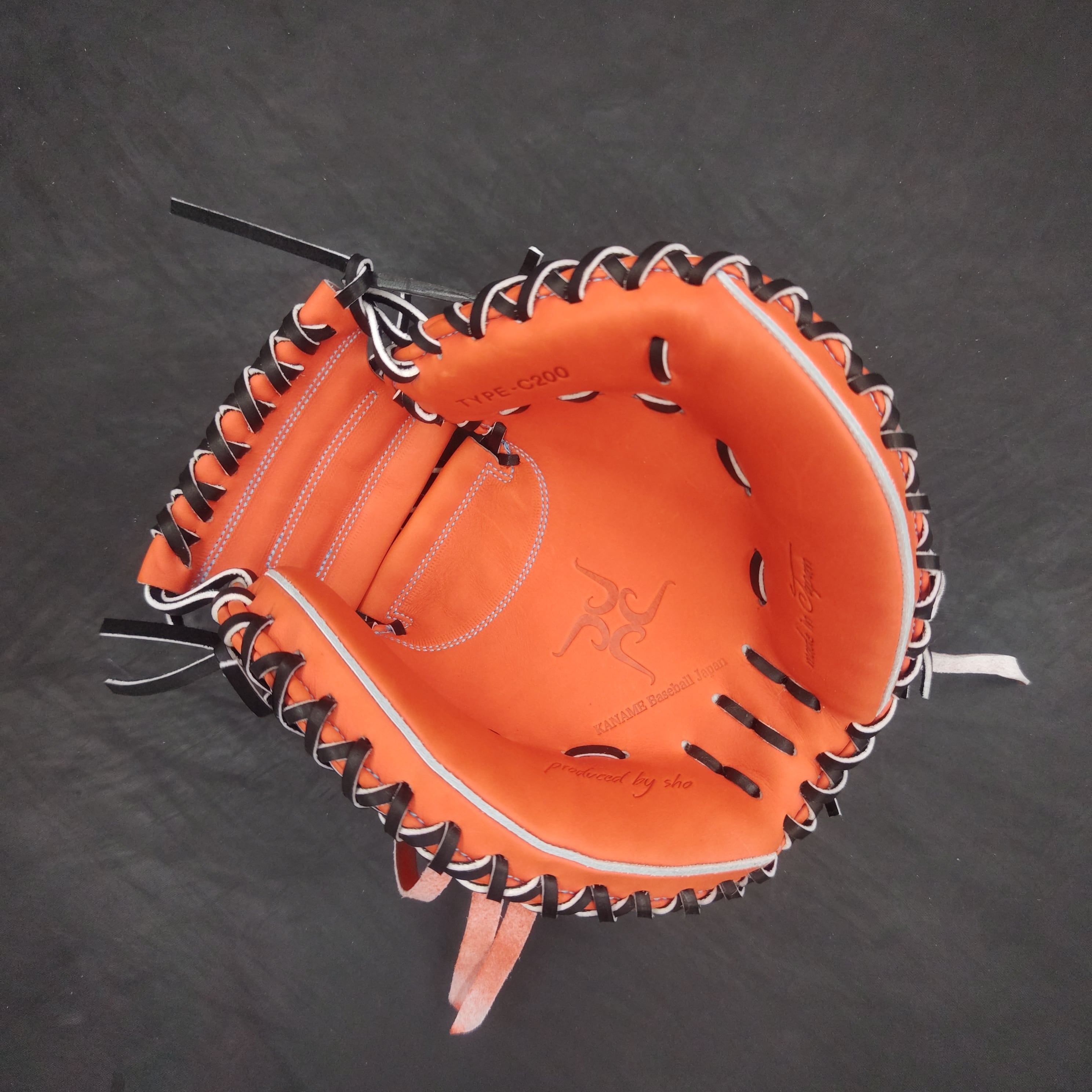 限定カラー レッドオレンジ 要ミット 硬式用 キャッチャーミット