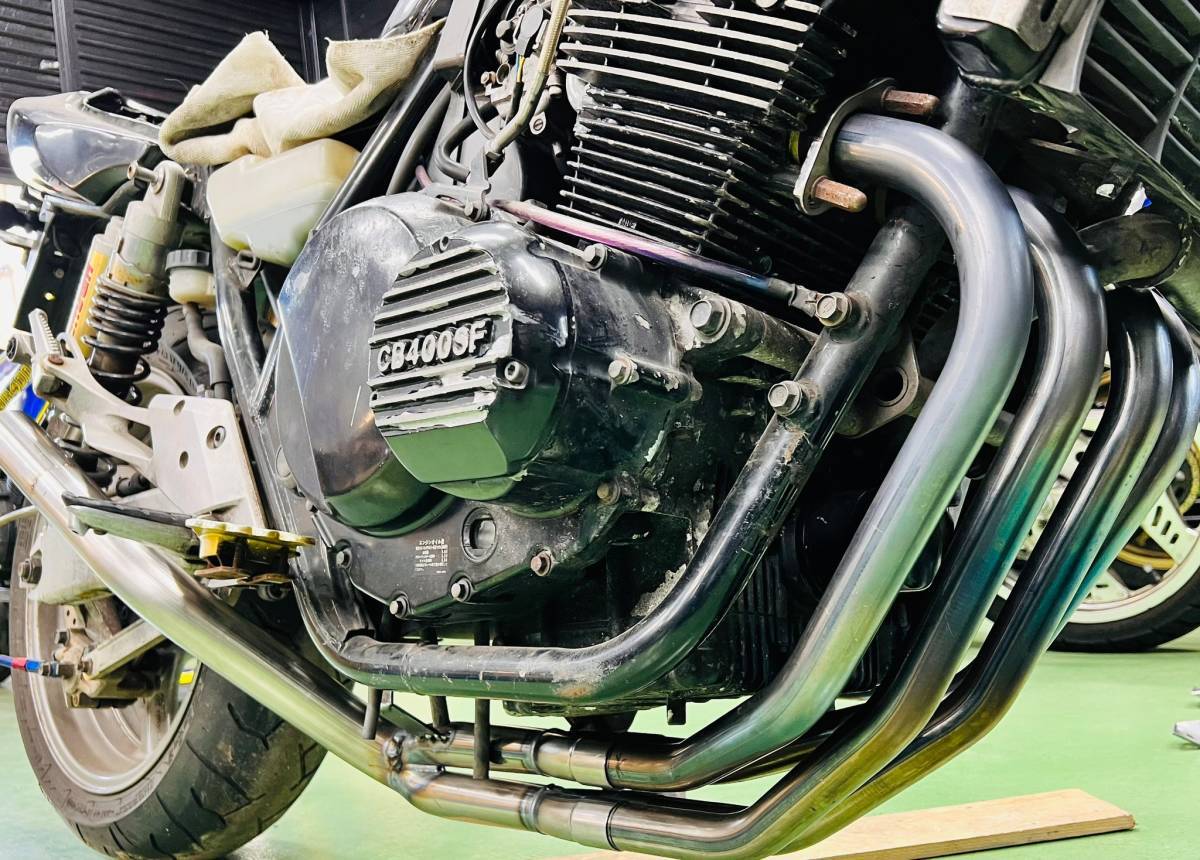 CB400SF NC39 飛燕 4-2-1 オリジナルマフラー 耐熱ブラック塗装
