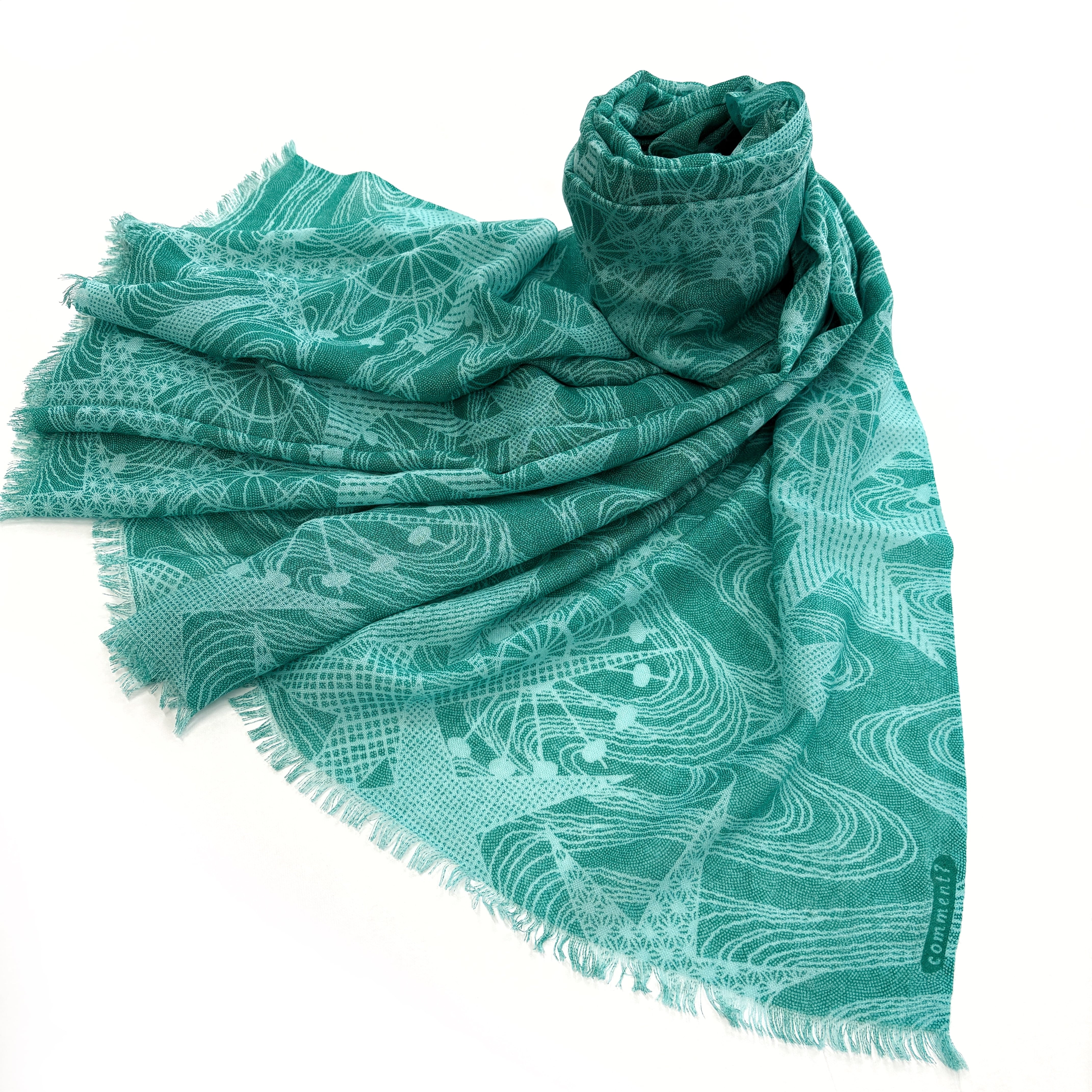 廣瀬染工場【comment?】江戸小紋ストール ミルキーウェイ | ウスキ呉服店