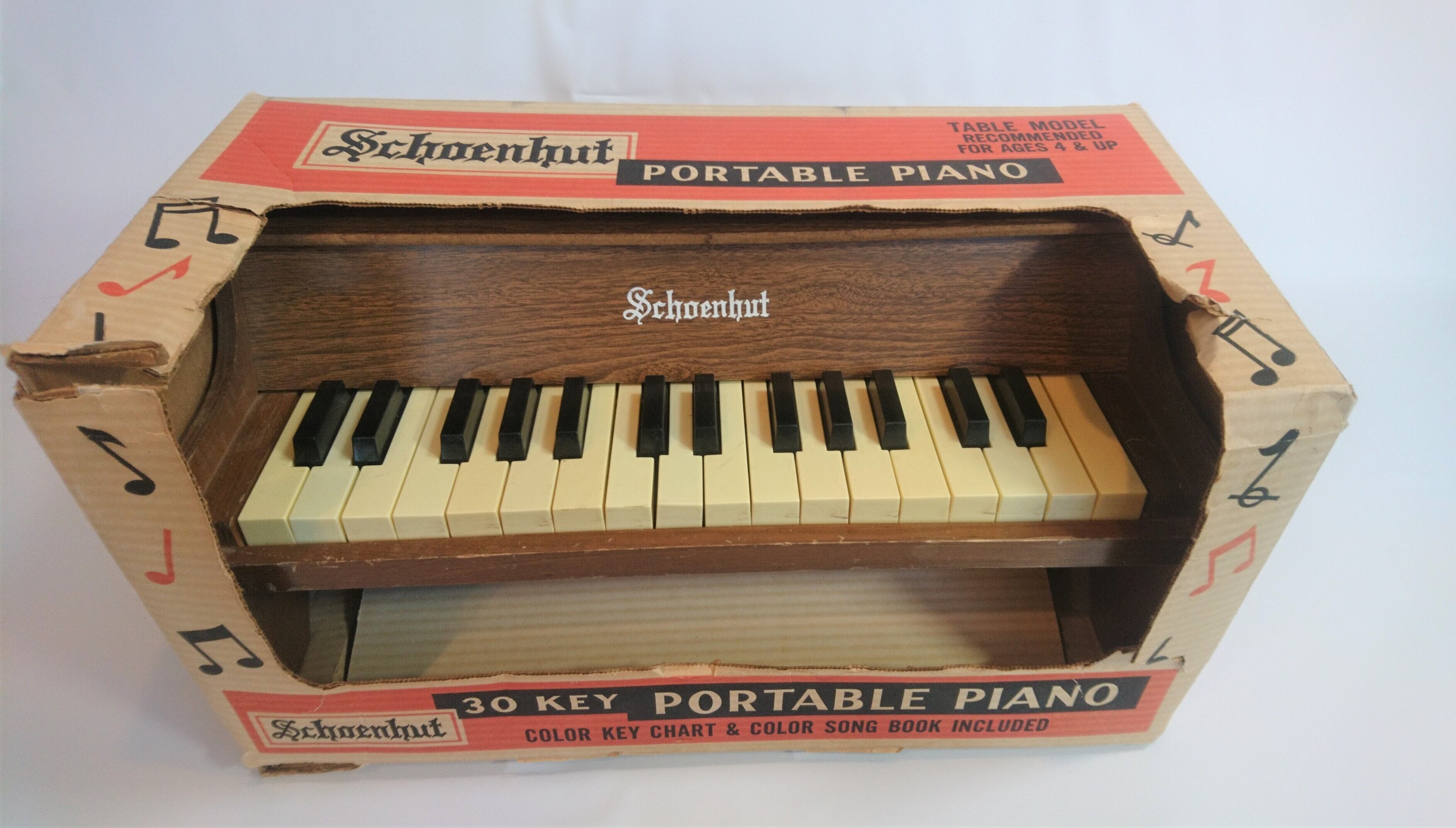 vintage］schoenhutトイピアノポータブル30鍵盤 | おもちゃ楽器.com