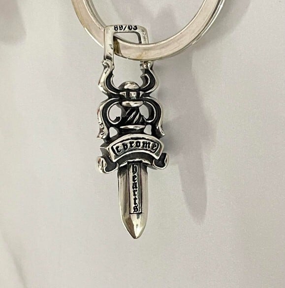 CHROME HEARTS クロムハーツ キーリング ラージクロス&ダガー シルバー