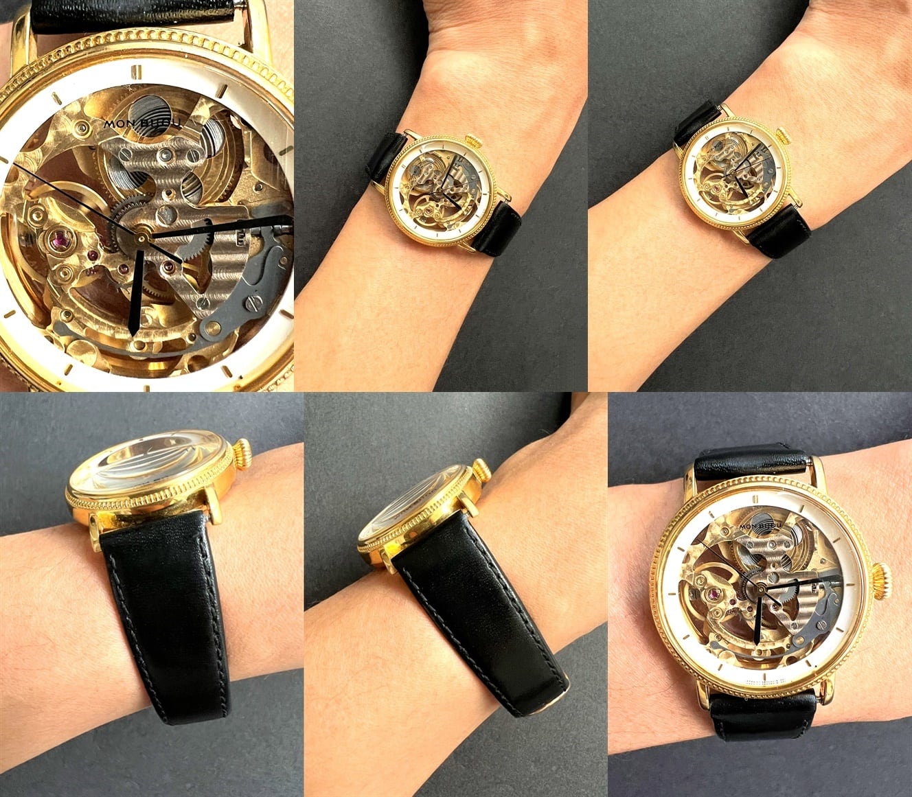 ORIENT オリエント MON BIJOU モンビジュ スケルトン ゴールド 世界