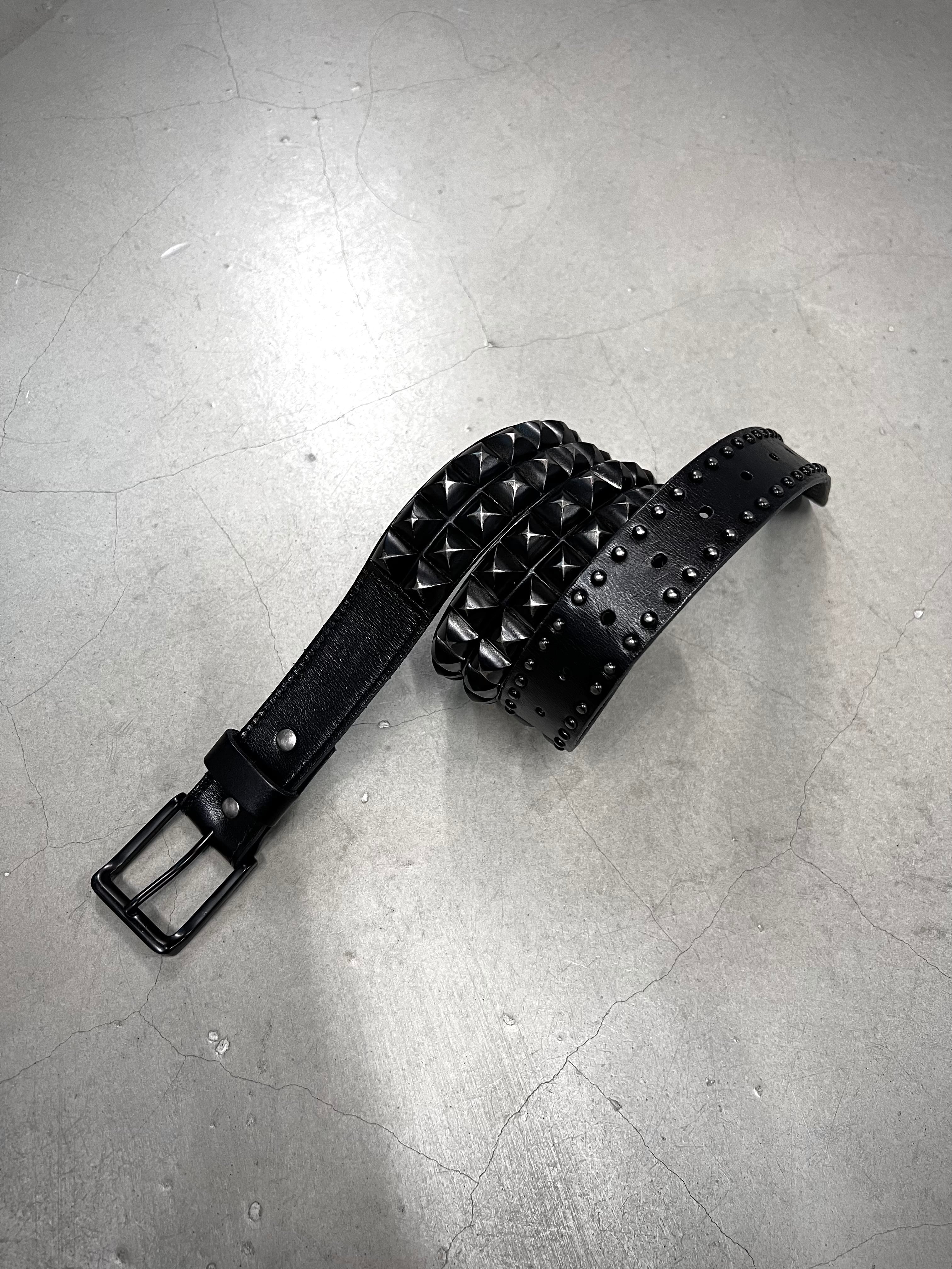 Zalgaller studs leather belt | unconscious
