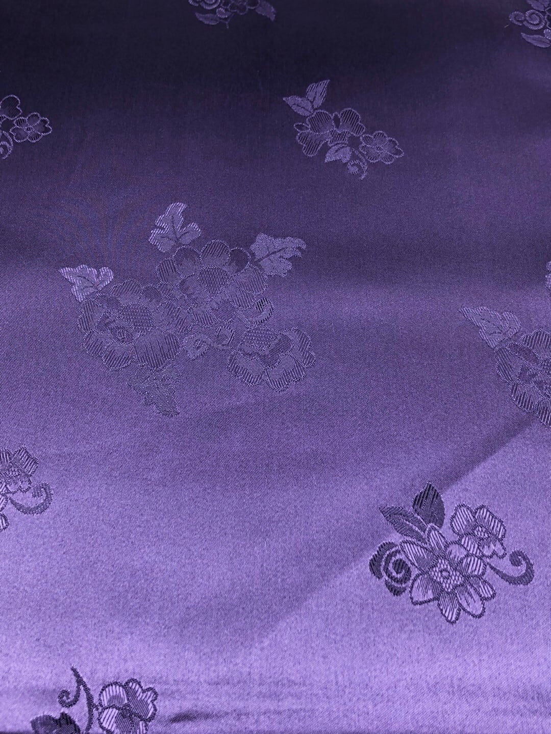 ◇幅狭◇タン（模様入り）紫 | ポジャギのお店～Binari～