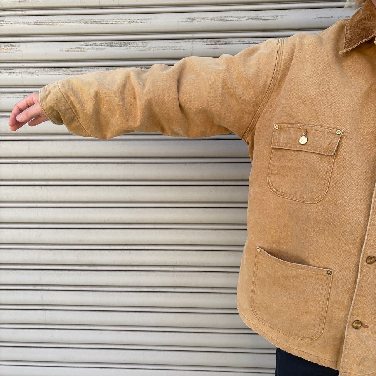 80s carhartt カーハート ミシガンチョアコート ベージュ 44 XL | 古着