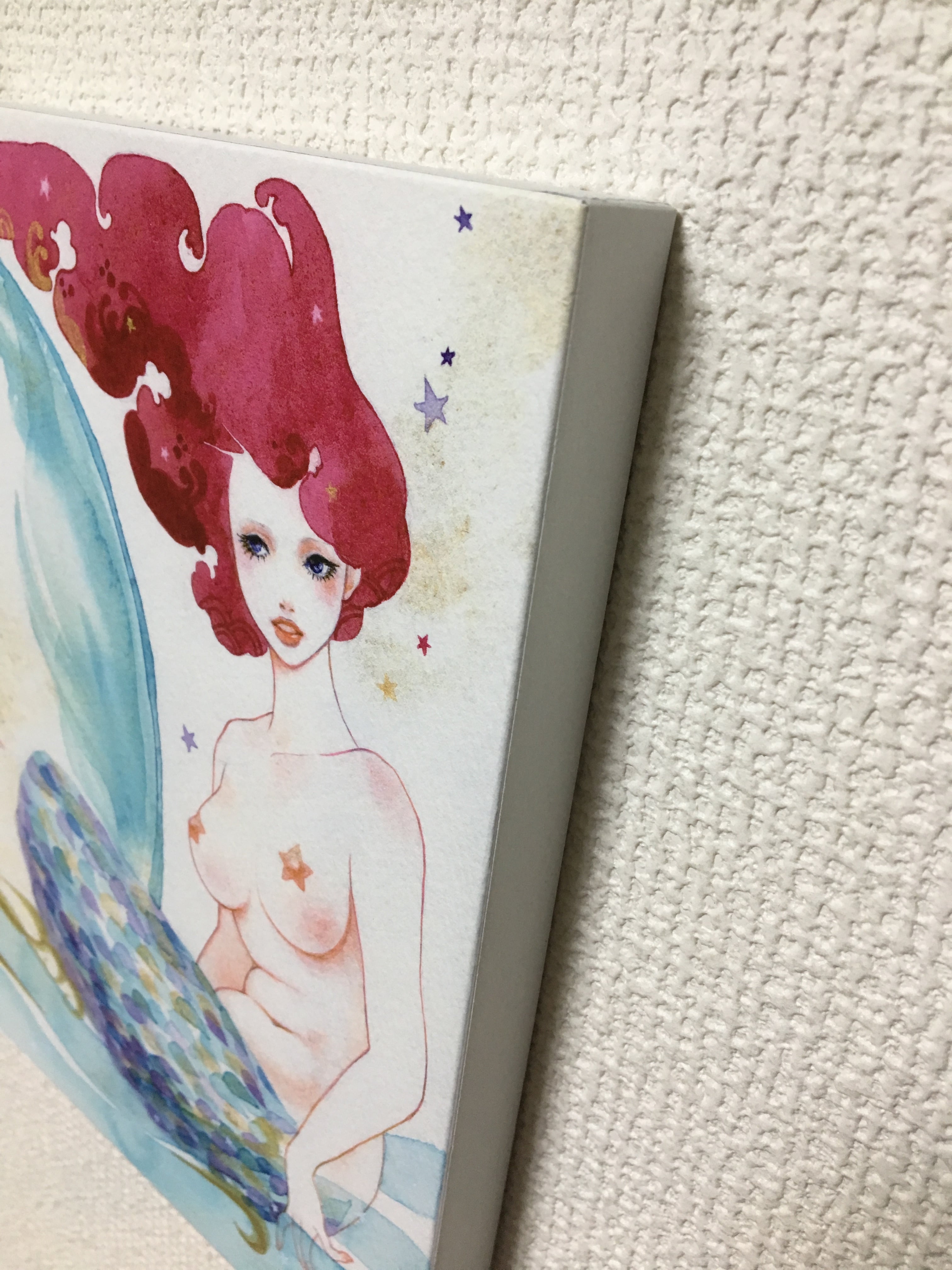 sioux 透明水彩 数量限定 複製原画 [人魚の歌 2番目の姉 Mermaid song