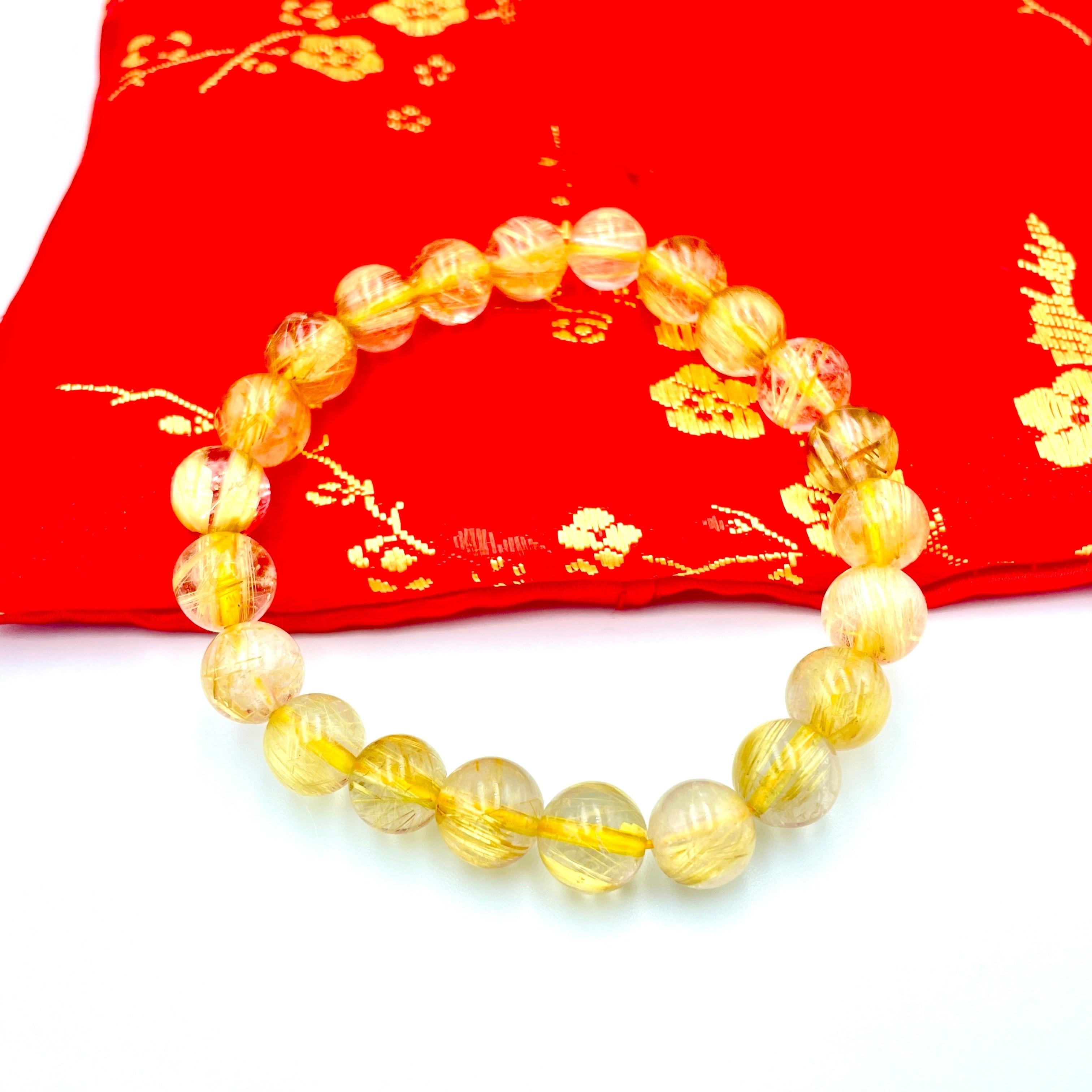 YouTuberヒカルさん愛用ルチルクォーツ 天然石ブレスレット | keytail