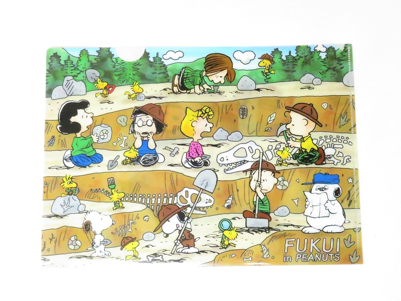 スヌーピー福井限定クリアファイル(恐竜・発掘) │ SNOOPY A4 | 福井