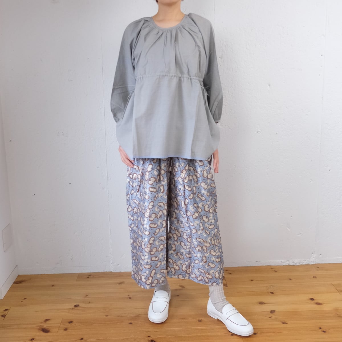 TOWAVASE(トワヴァーズ）Leavers blouse シルクコットン 3重衿ブラウス