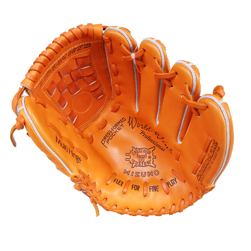 ベースマン、赤カップ完全限定ミズノ復刻軟式グラブ。70〜80年代の