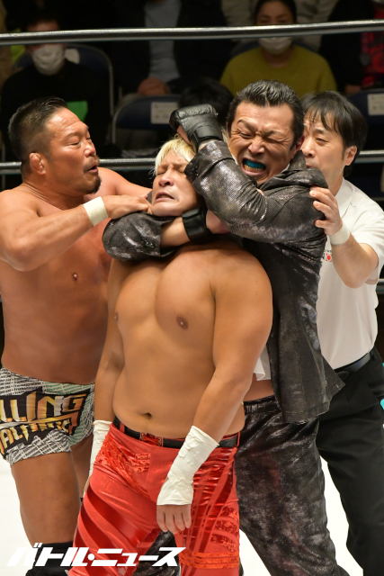 村上和成がNOAHのリングでGHCナショナル王者を絞め落とし王座挑戦が