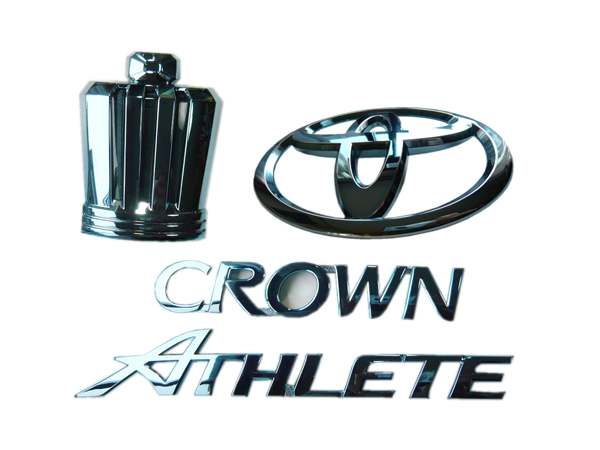 エンブレム ブルーメッキ【トヨタ クラウンGRS200系 アスリート】4
