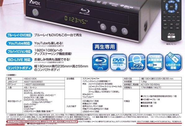 AVOX HBD-0190K 価格比較 - 価格.com