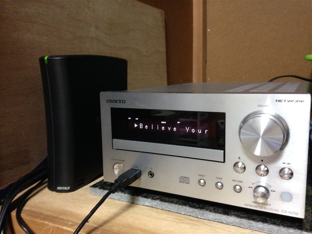 外付けUSB-HDDの使用感レポート』 ONKYO CR-N755(S) [シルバー] の
