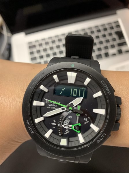 カシオ プロトレック トリプルセンサー タフソーラー PRW-7000-1AJF