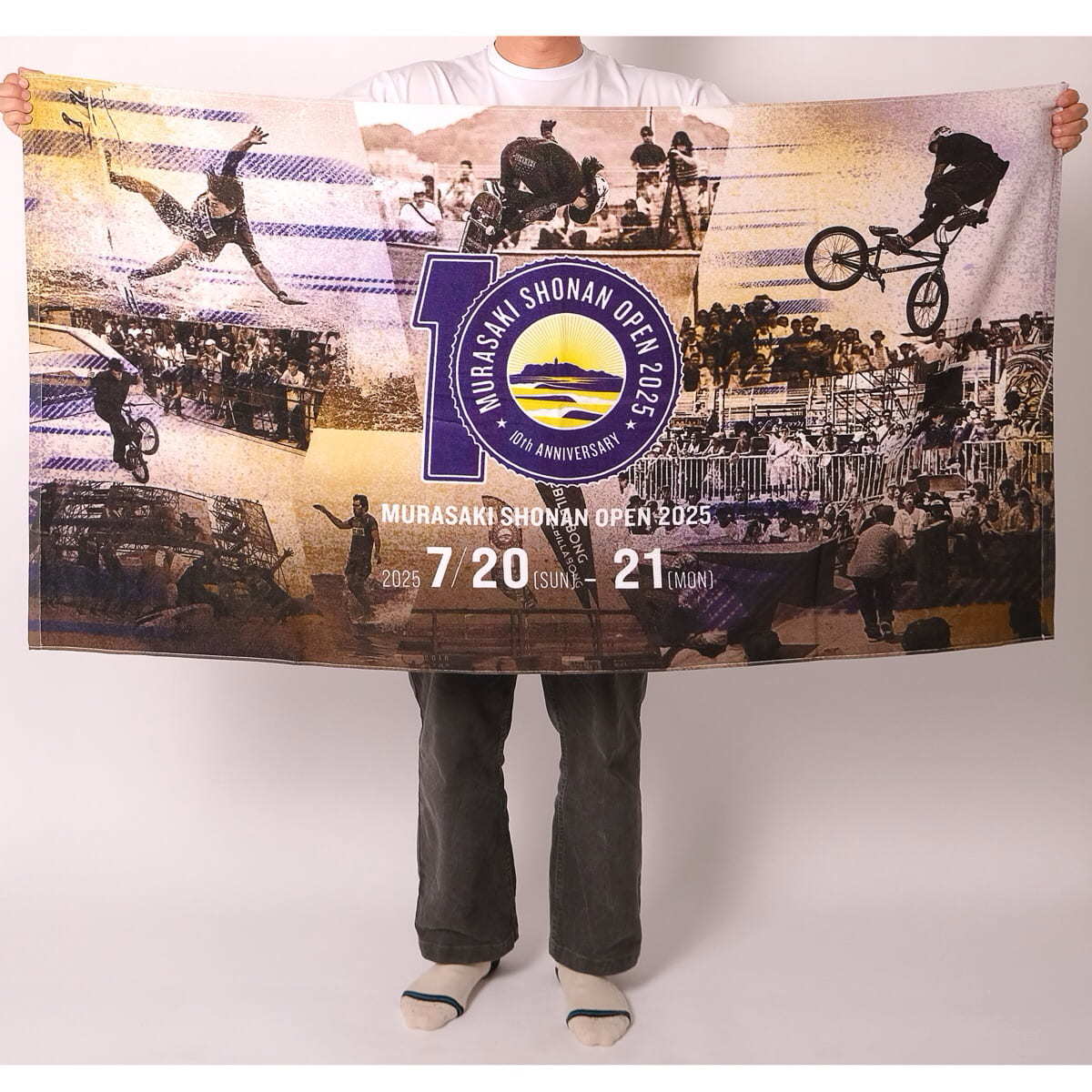 ムラサキスポーツ タオル MURASAKI SHONAN OPEN オフィシャル マフラー