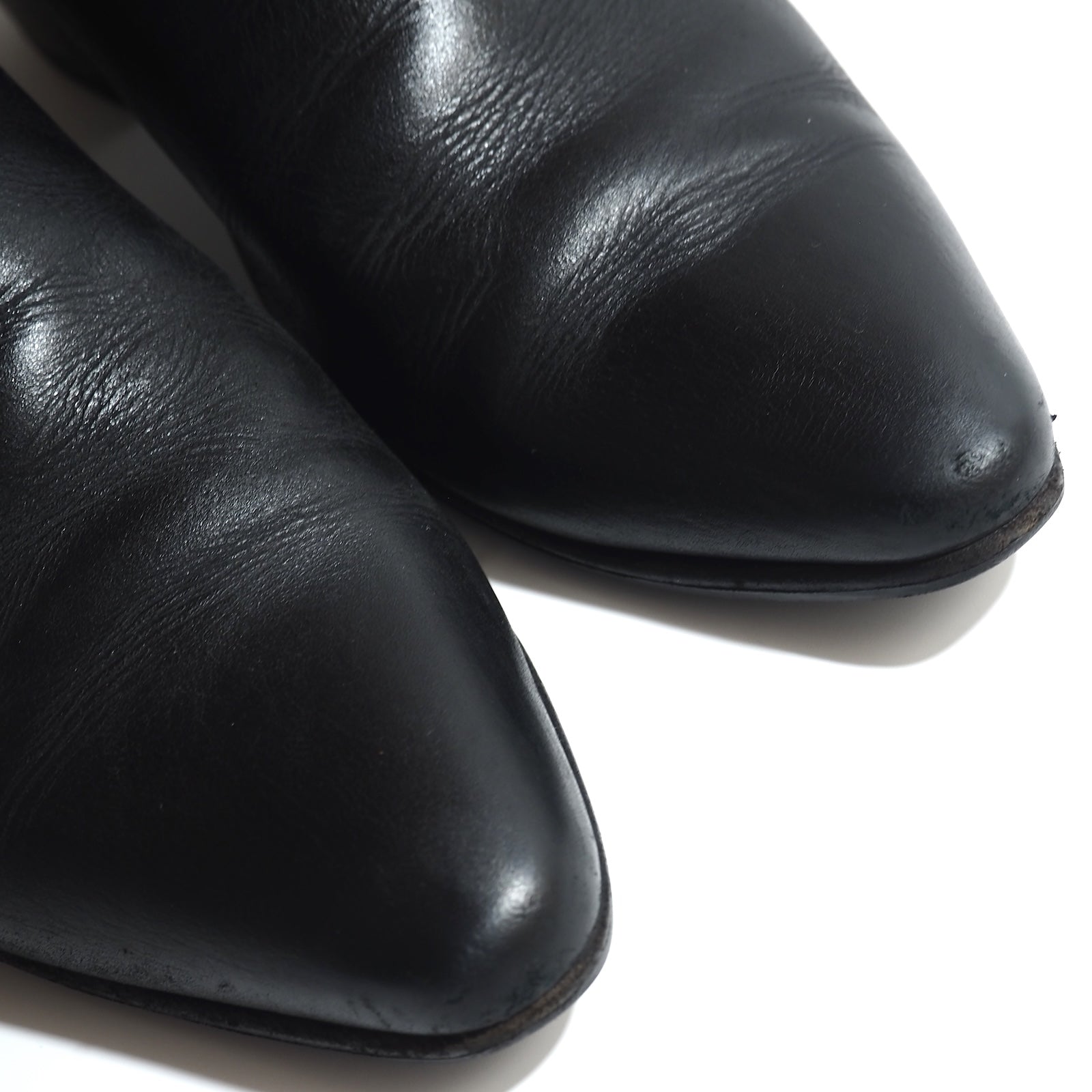 セリーヌ CELINE JACNO ジャクノ サイドジップ レザー ブーツ 41 25.5