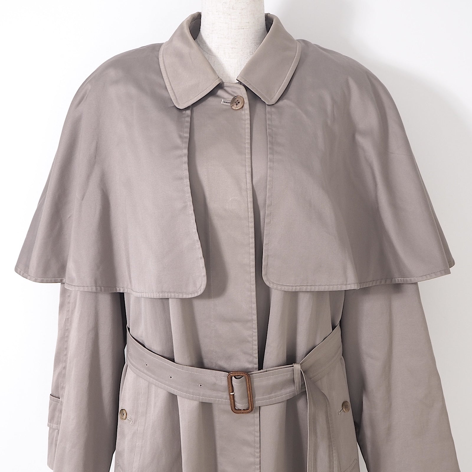 バーバリー Burberrys ライナー付 ケープ コート 11 グレージュ