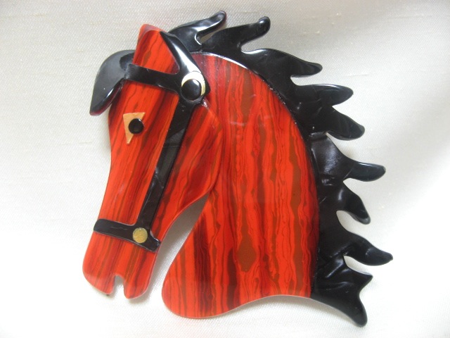 LEA STEIN (リア・スタン)馬のブローチ - アンティークアクセサリー