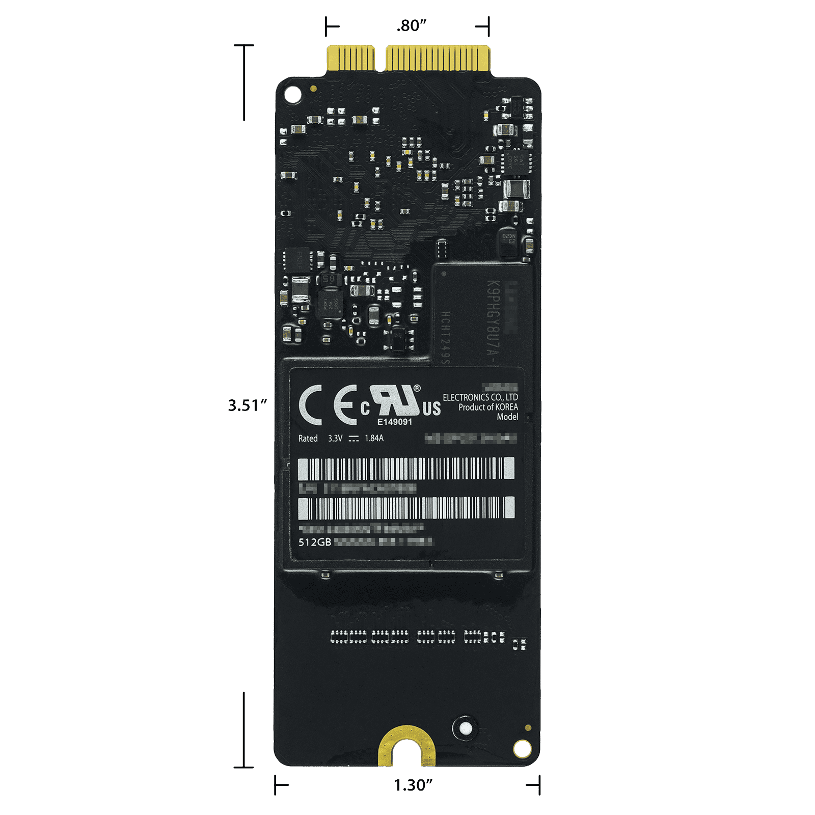 661-7286) 512GB Solid State Drive - Apple MacBook Pro Retina 13″/15″