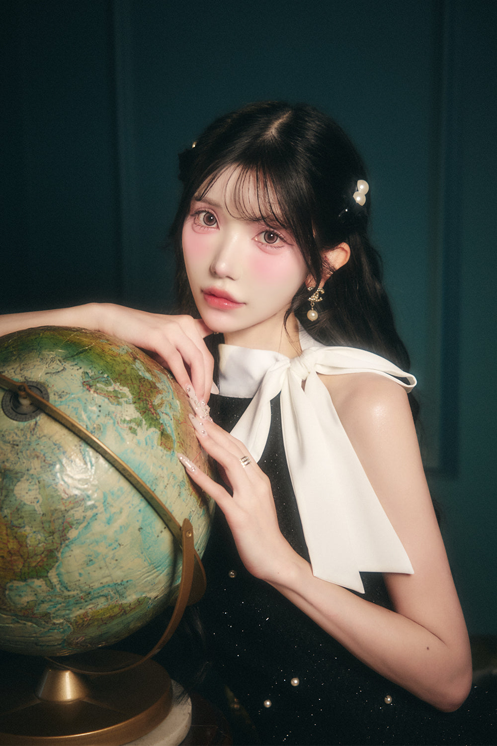 ツイードパールミニワンピース