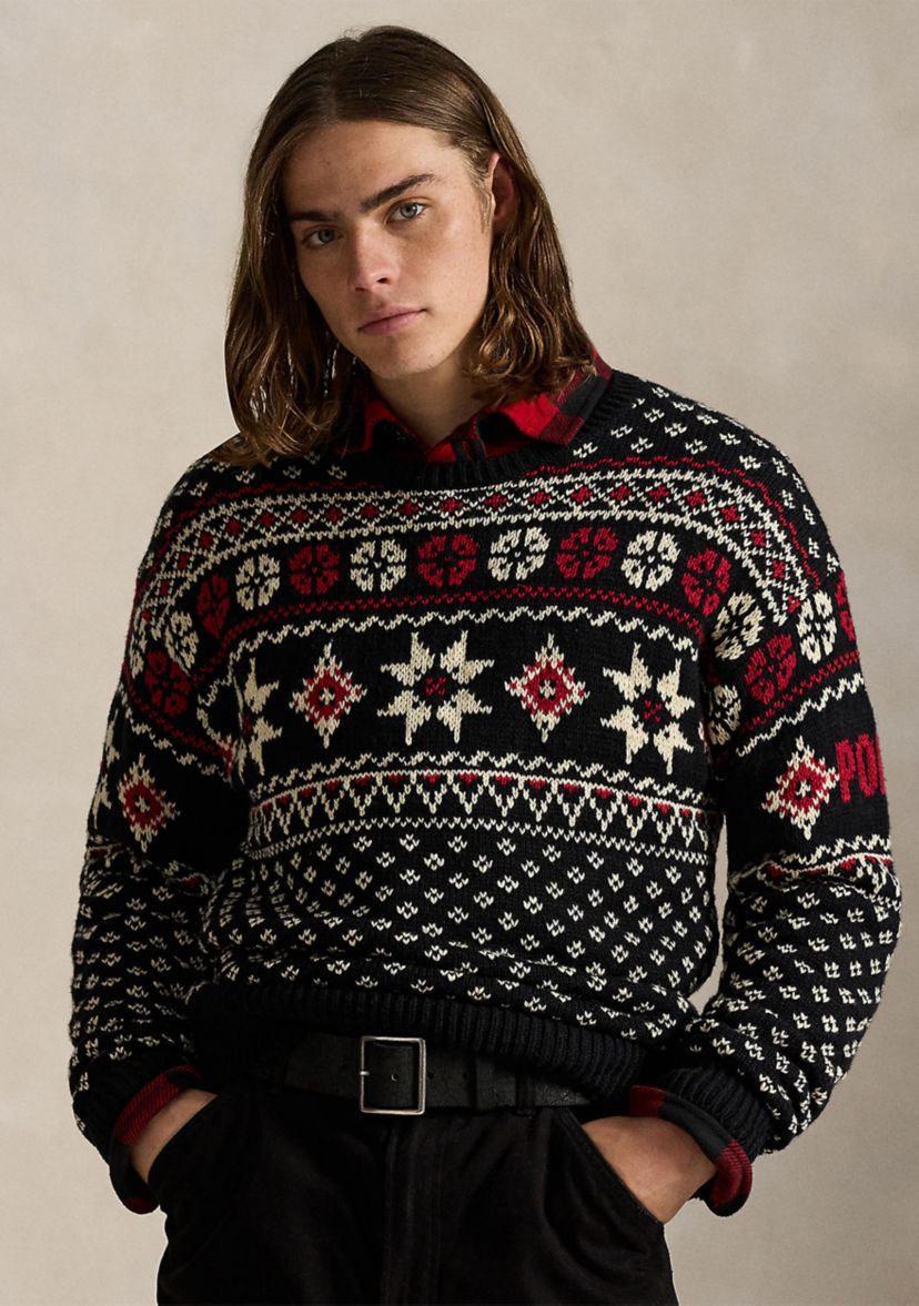 Polo Ralph Lauren Snowflake Cotton-Cashmere Sweater | Belk