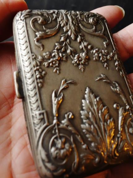 フランスアンティークアクセサリー 19世紀シガレットケース - 西洋