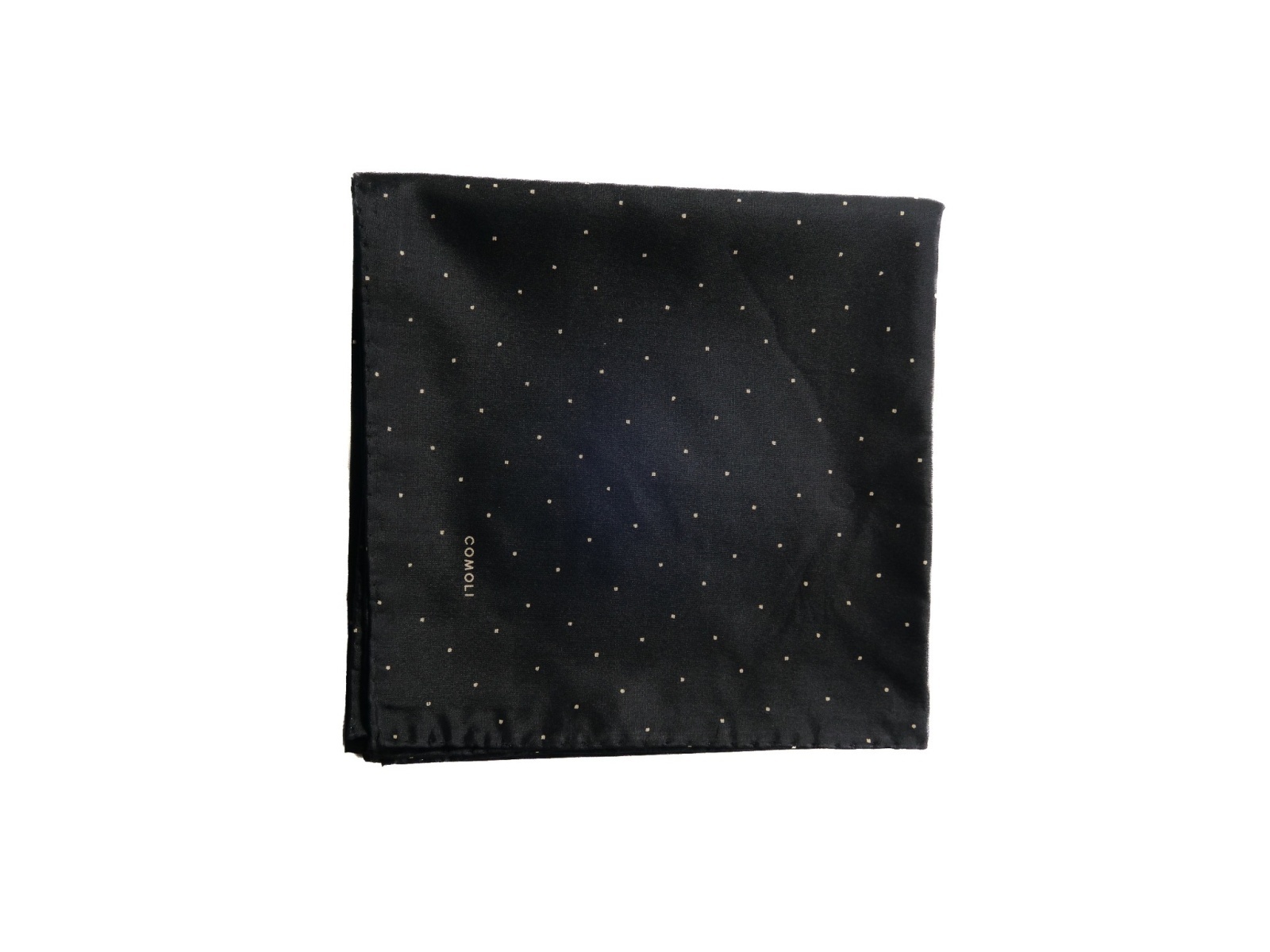 COMOLI コモリ シルクドットスカーフ (A03-07009)
