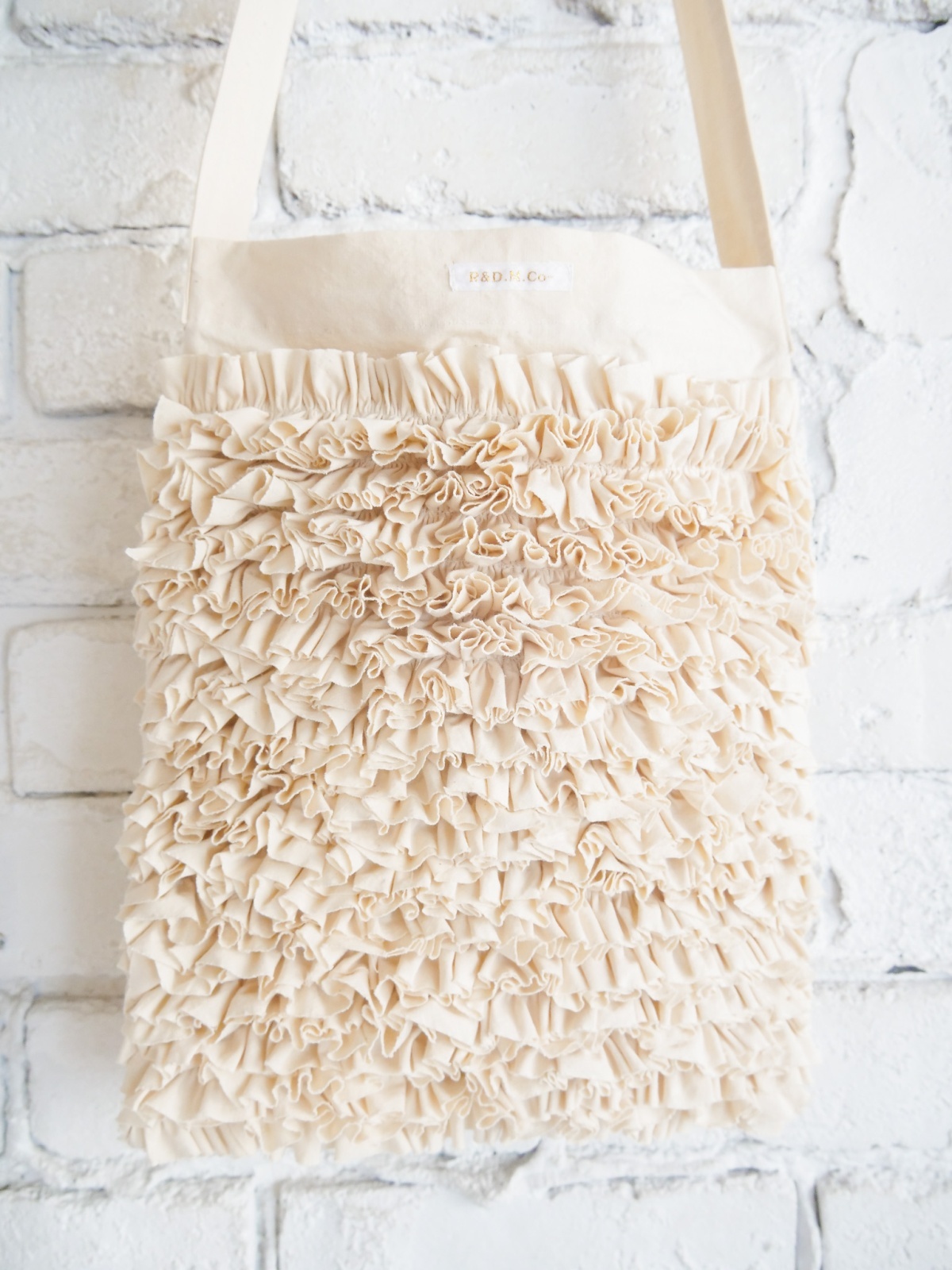 R&D.M.Co- / OLDMAN'S TAILOR H.C.C FRILL SHOULDER BAG オールド