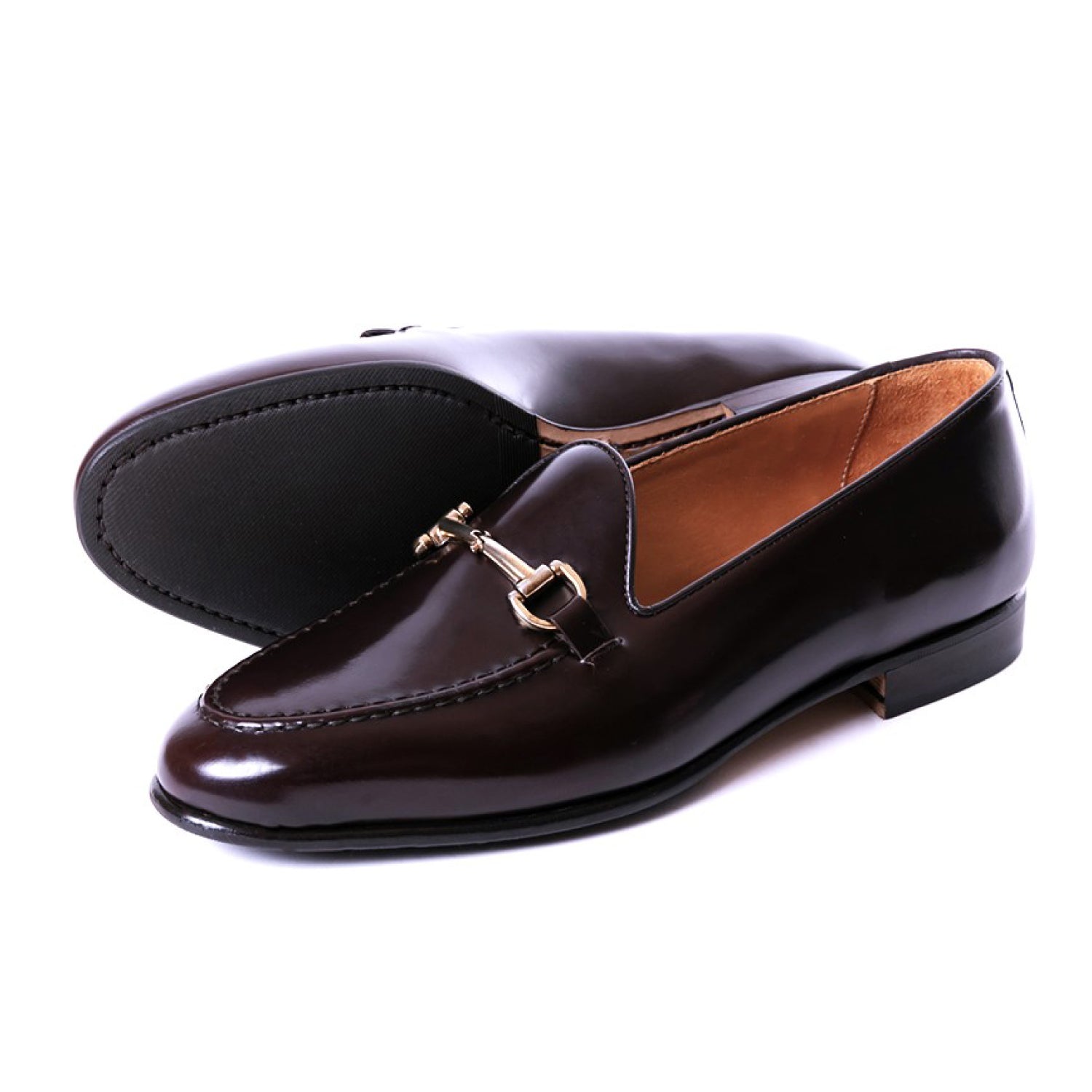 Berwick1707 | ビットローファー コーティングレザー | 5178ROSGBR