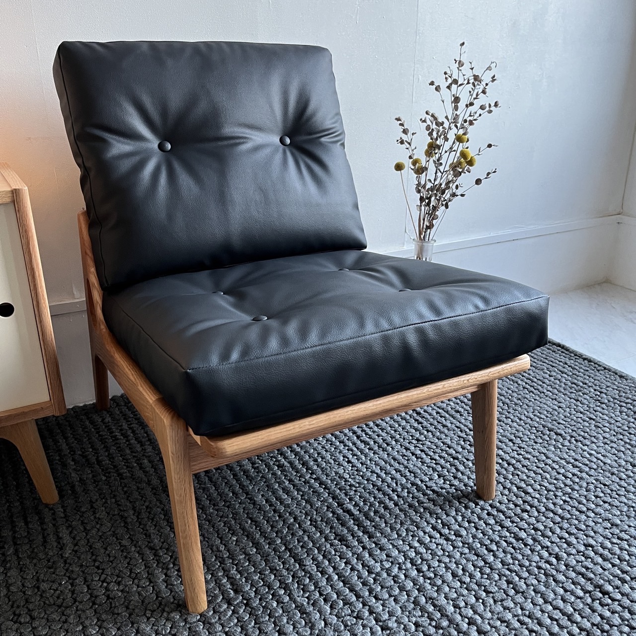 マルニ60 マルニロクマル オークフレーム アームレスチェア 1シーター