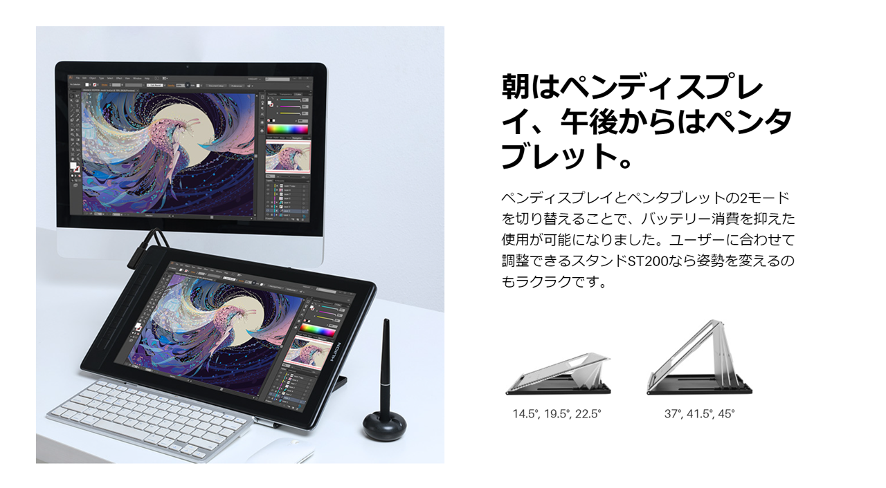 Best One(ベストワン) / HUION 液タブ 液晶ペンタブレット Kamvas Pro