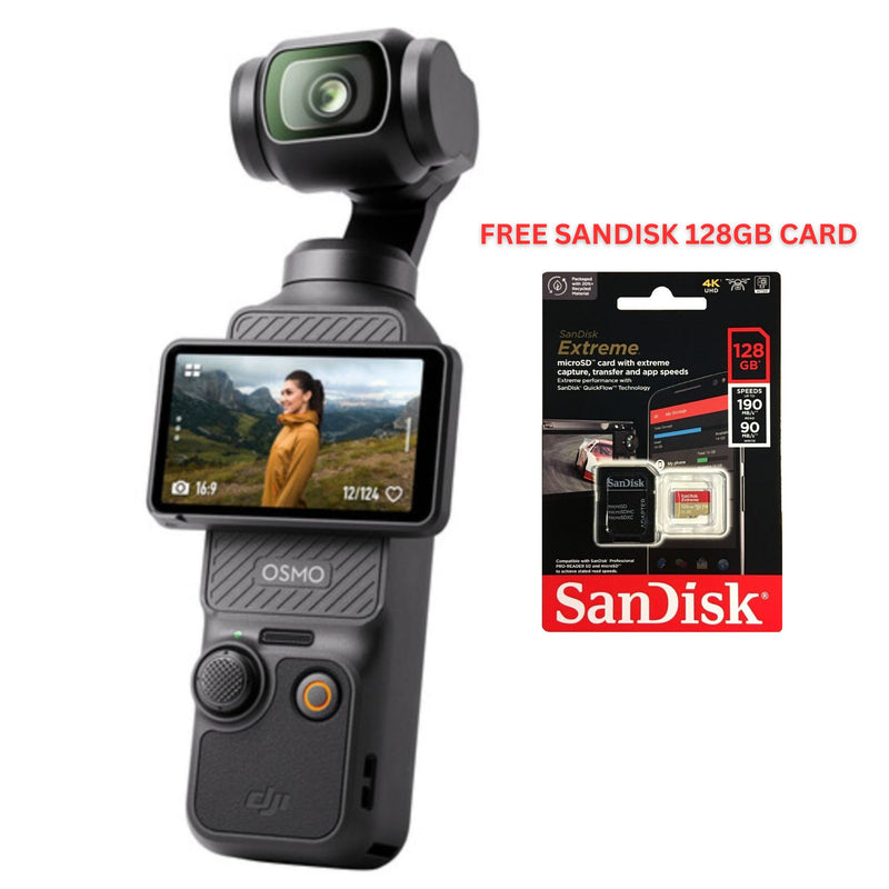 DJI Osmo Pocket 3 Creator Combo + FREE 128GB SD Card – Best Camera