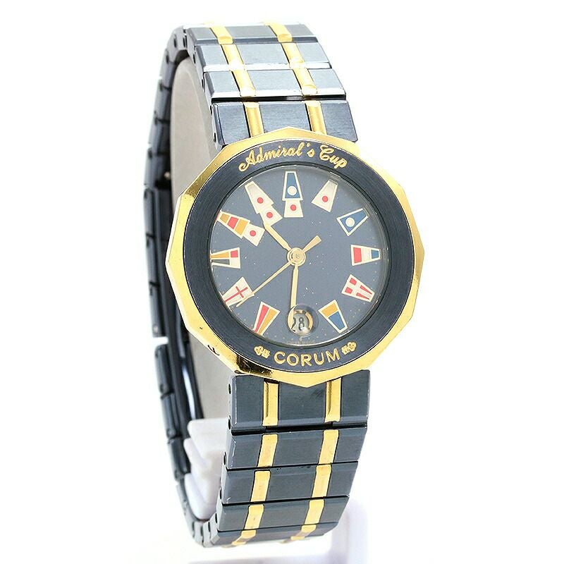 中古】CORUM ADMIRAL'S CUP コルム アドミラルズカップ ガンブルー