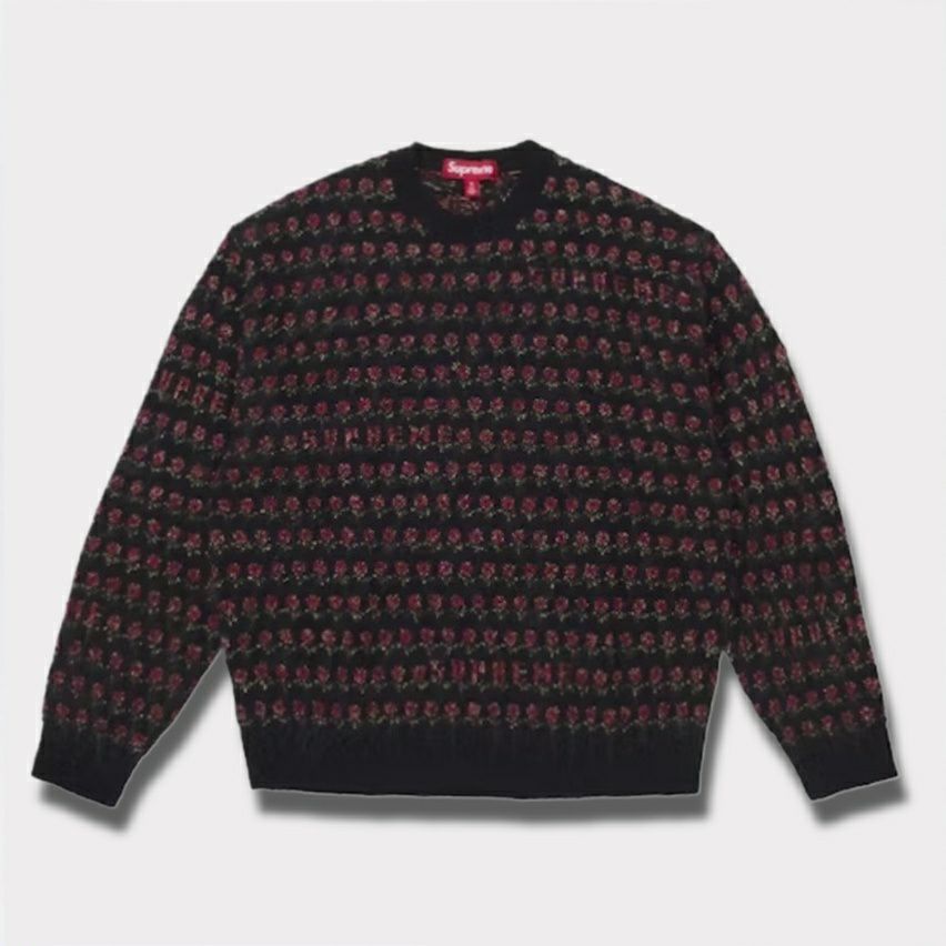 Supreme シュプリーム 2025AW Flowers Metallic Sweater フラワーズ