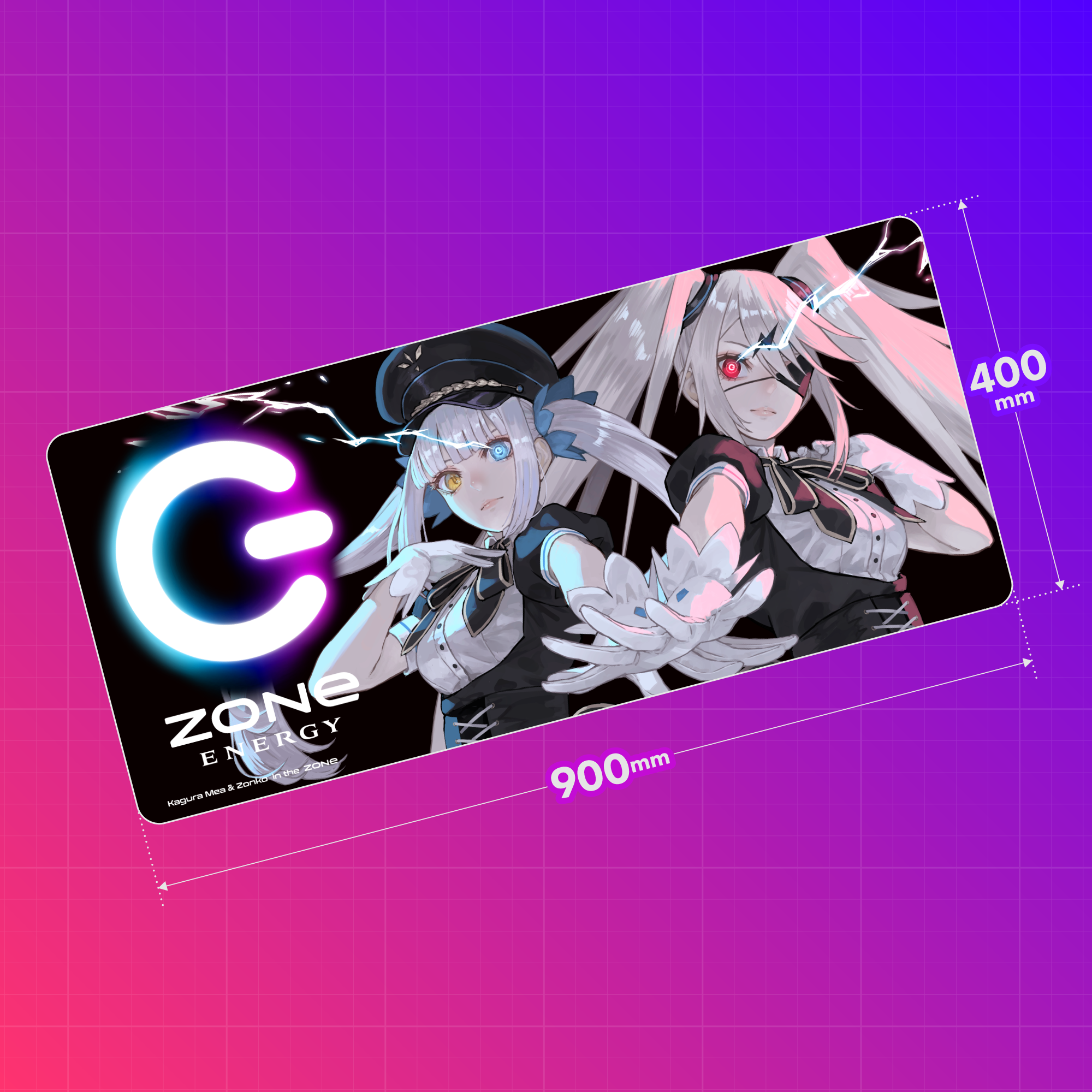 特大オリジナルデザインデスクマット + HYPER ZONe SET : DESIGN-A