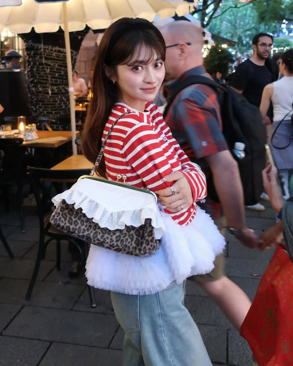 BIBIY. MADE | SABRINA LACE BAG LEOPARD｜Bibiy.