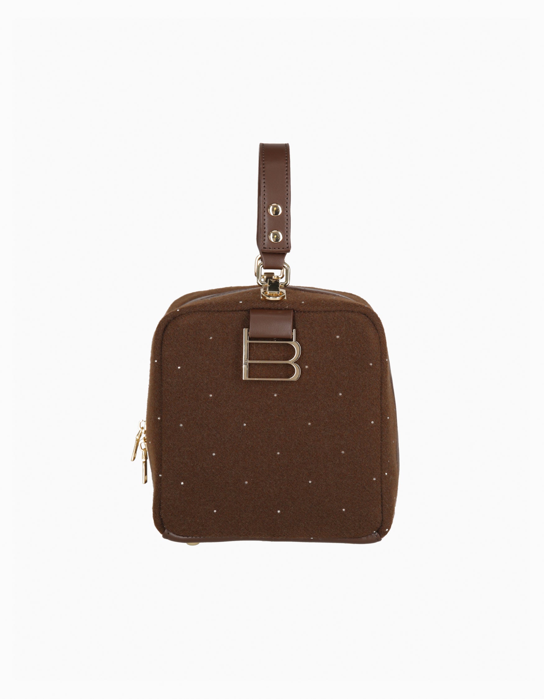 BIBIY. MADE | B. SPARKLE BOX BAG BROWN｜Bibiy.