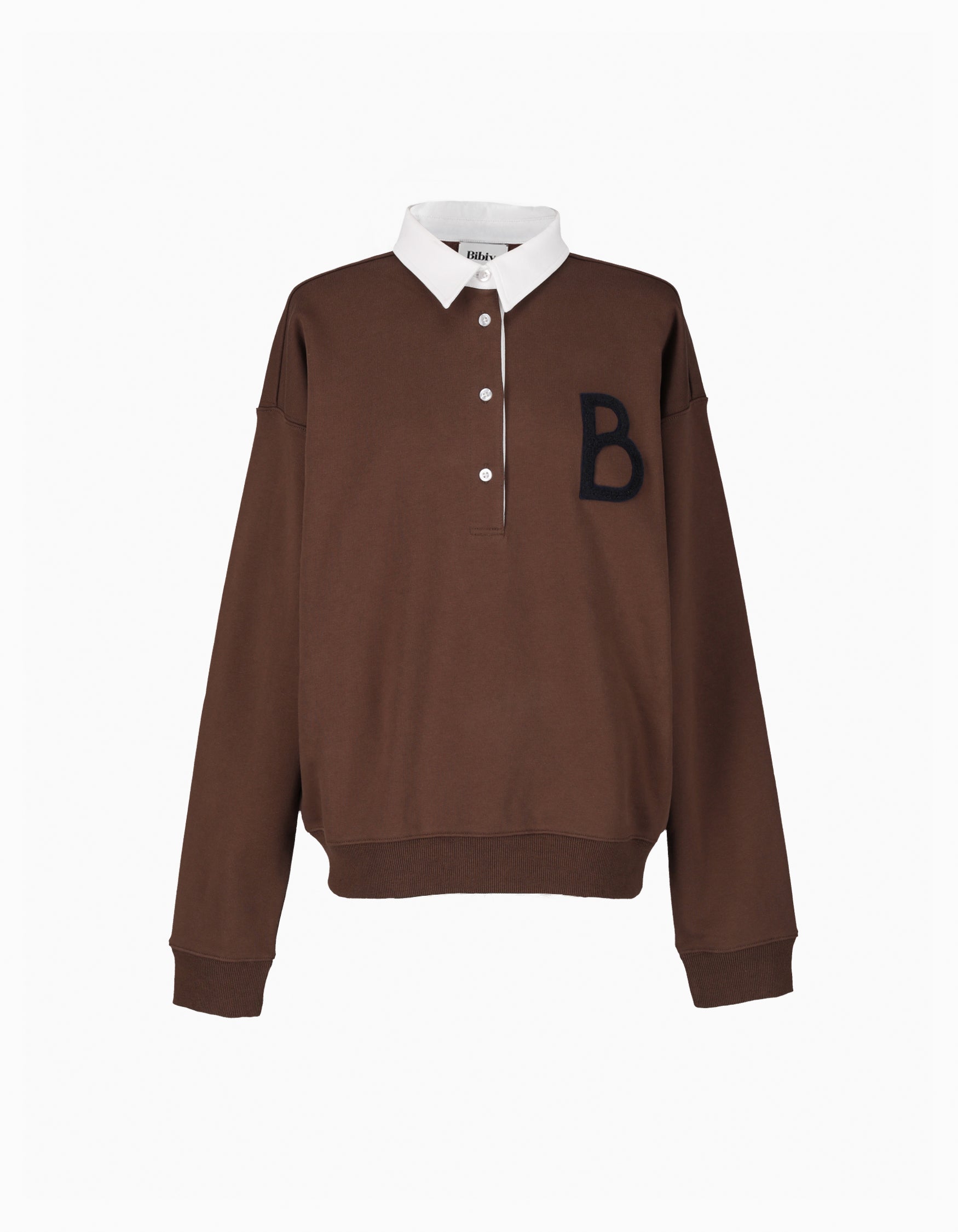 BIBIY. MADE | B. CLUB PREPPY TOP BROWN｜Bibiy.