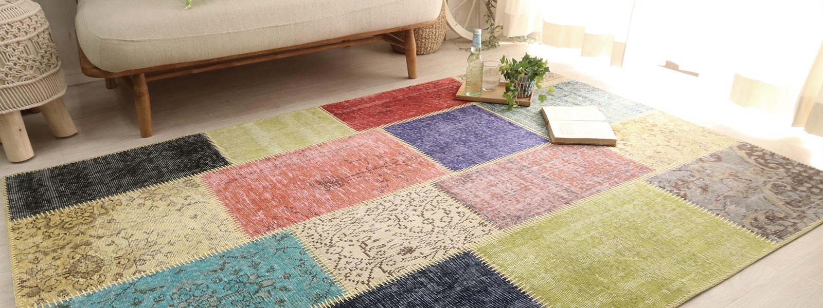 VINTAGE PATCHWORK ビンテージパッチワーク - ラグ・カーペット通販