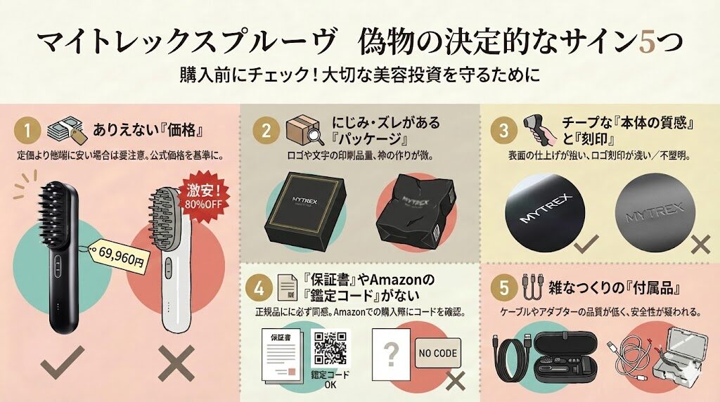 マイトレックスプルーヴの偽物に注意！後悔しないための見分け方と一番