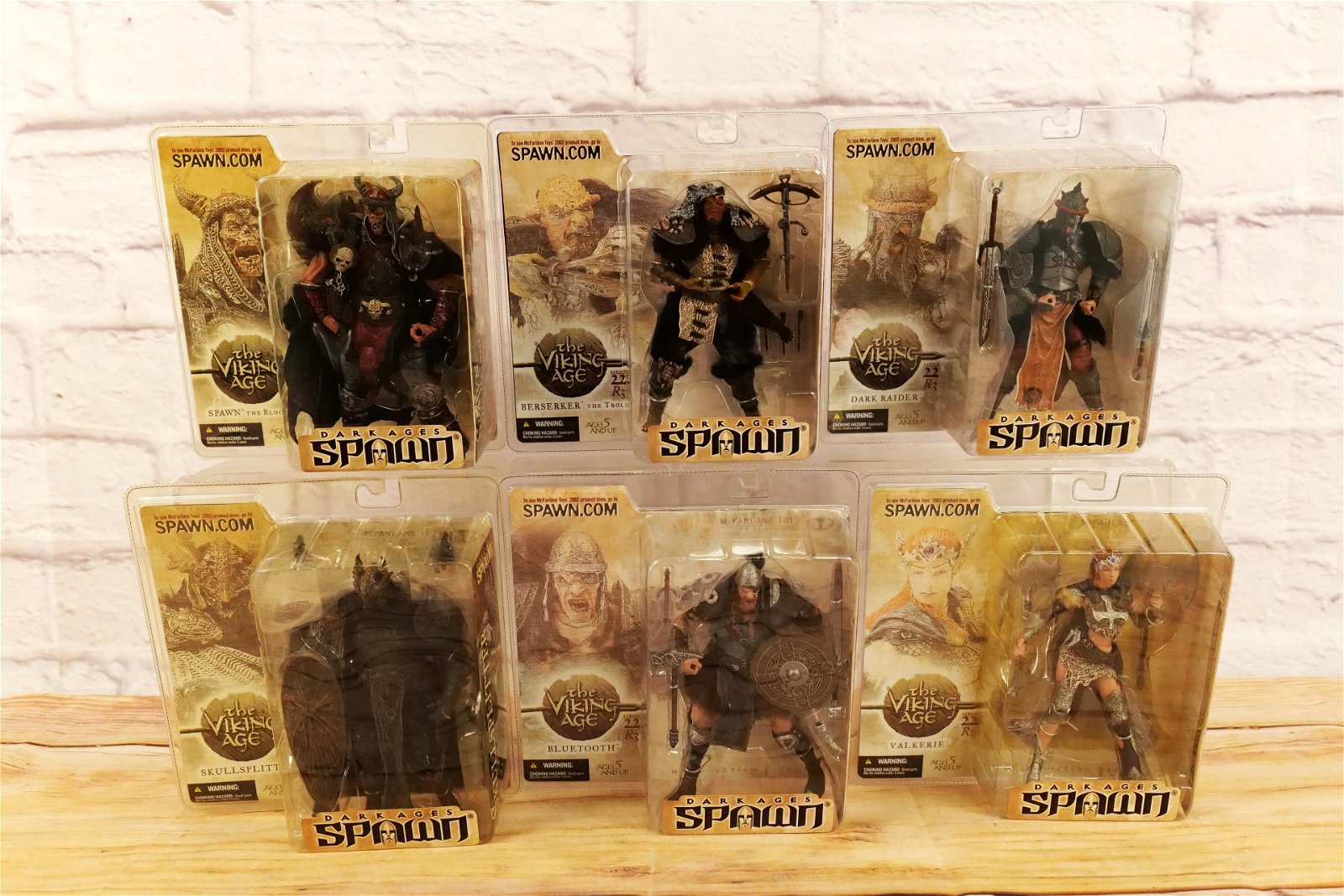 Lot 458 - Lot of 6 McFarlane Spawn Viking Age Series 22 R3 Action