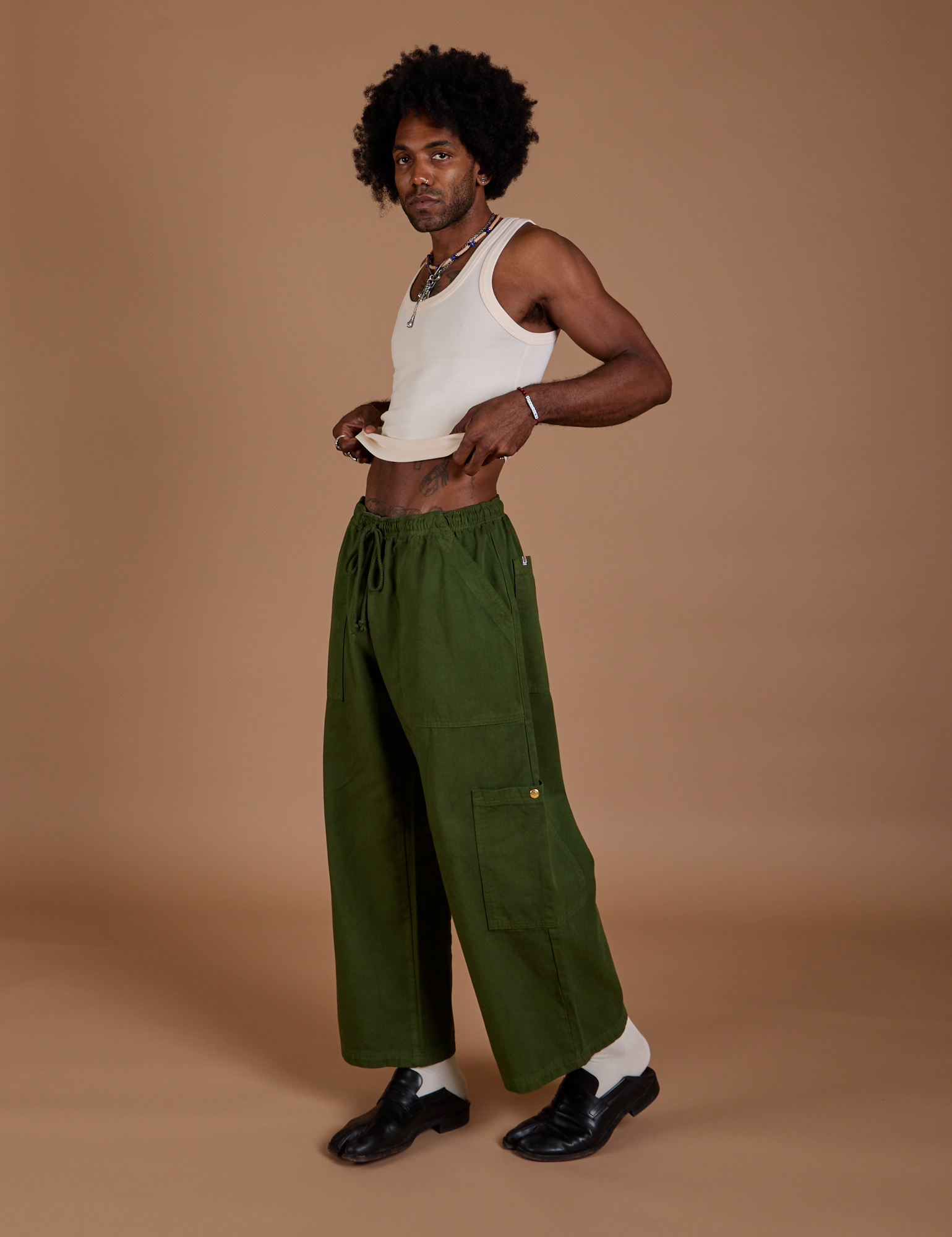 Drop Pocket Cargo Pants - Evergreen – BIG BUD PRESS