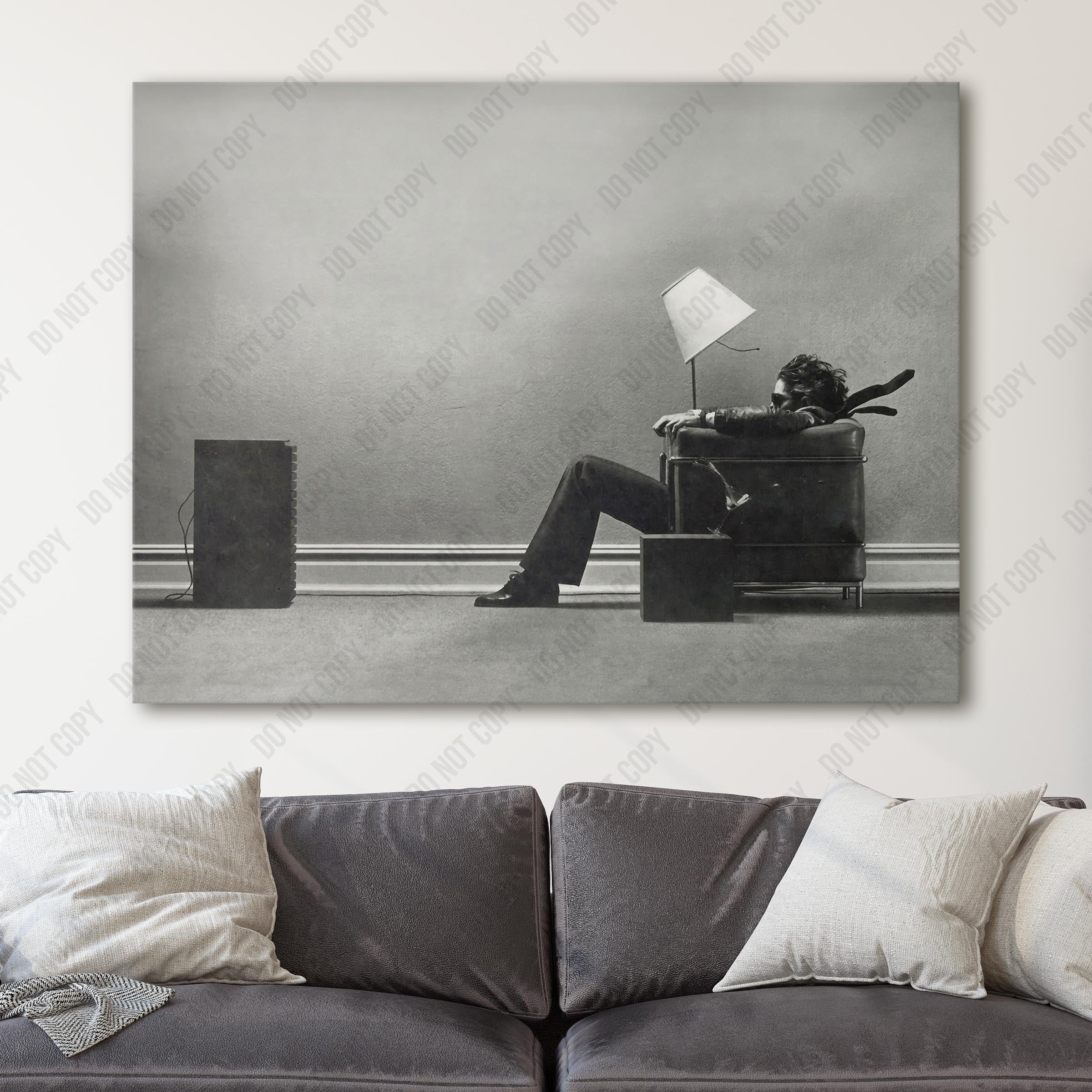 Blown Away Guy Maxell Ad Canvas Wall Art Prints – Big Canvas Art
