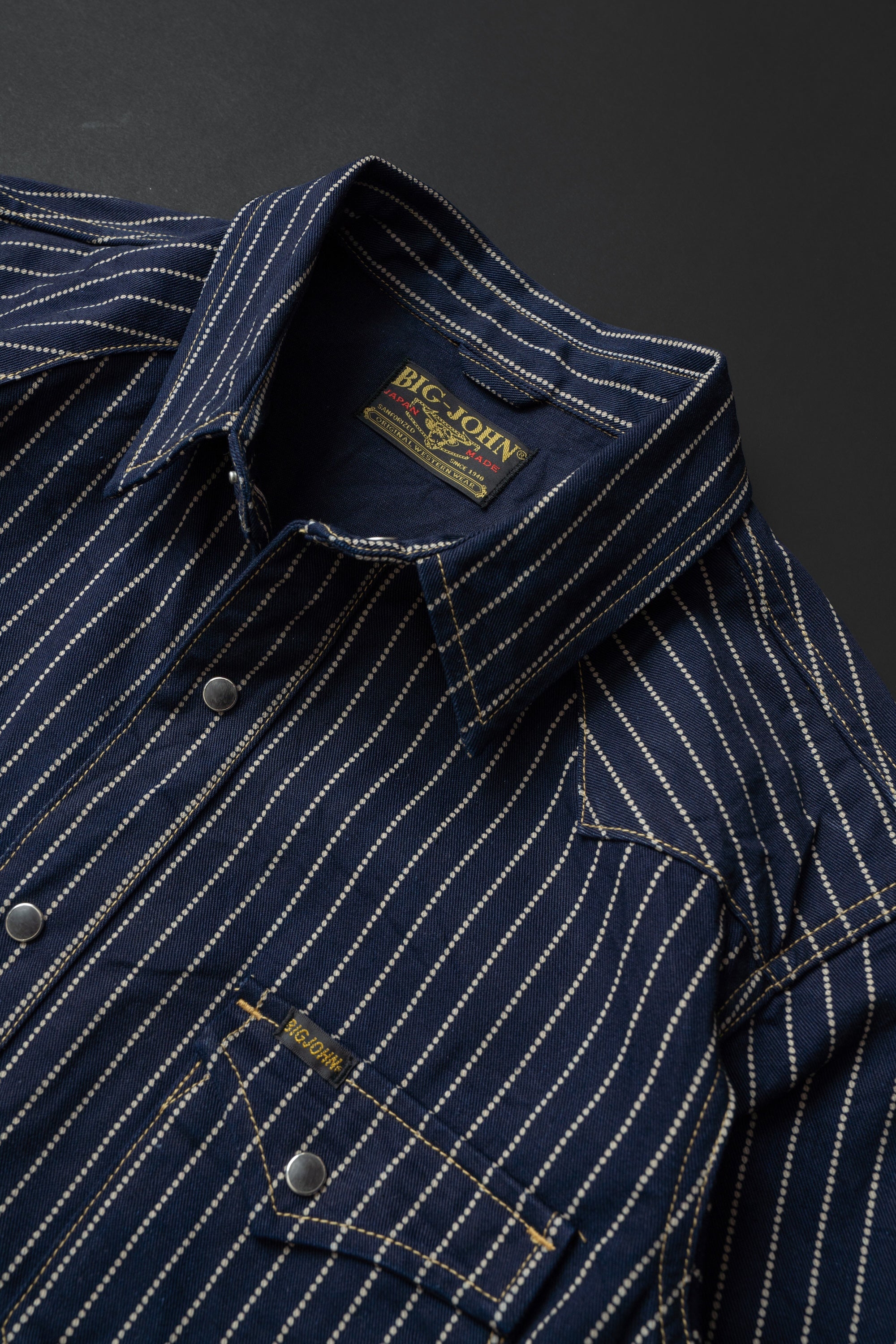 MS005E (055P) 10oz SELVAGE WORK SHIRT WABASH – BIG JOHN【公式