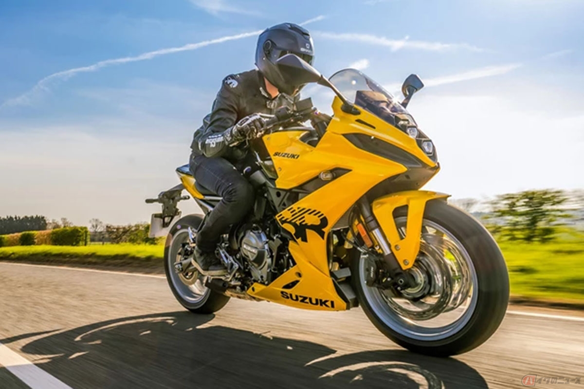 スズキのフルカウルスポーツは「黄色」もよく似合う!? 「GSX-8R」の
