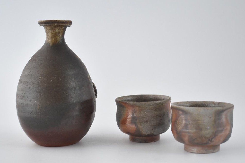 b備前焼ショッピングサイト / カニさんの酒器セット 小西陶古