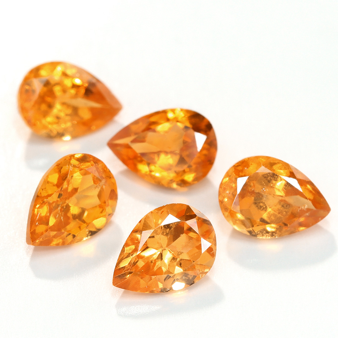 マンダリンガーネット×ダイヤモンド K18リング・ディアーヌ